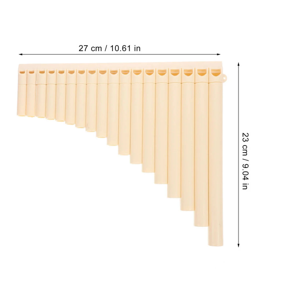Miwayer 18 Pipe Handmade ABS Pan Flute Folk Musical Instrument for Students