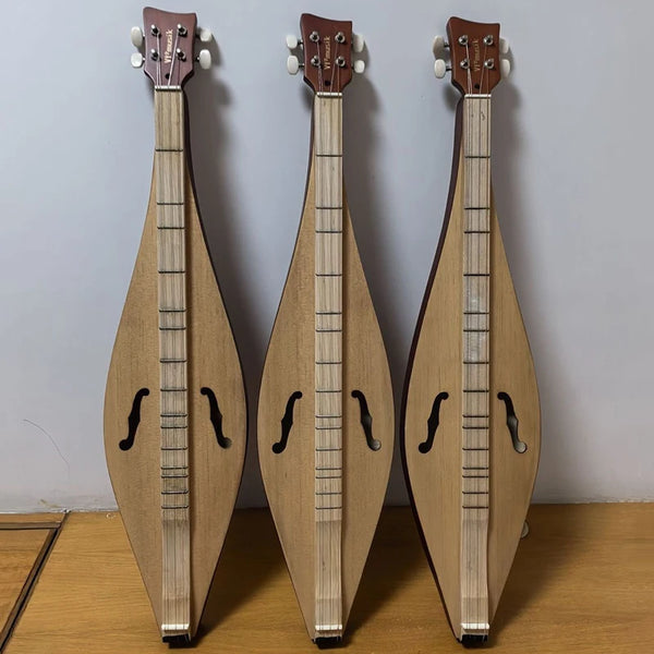 Portable Dulcimer Guitar 4 String Wooden