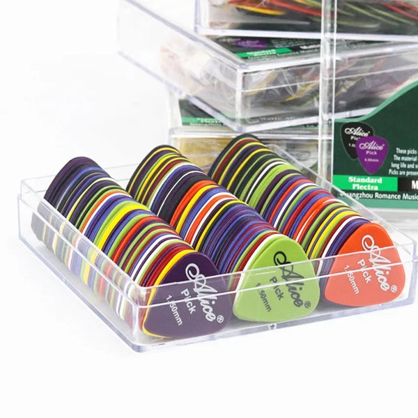 24-50PCS Matte Alice Guitar Picks Acoustic Electric Bass 0.58-1.5mm