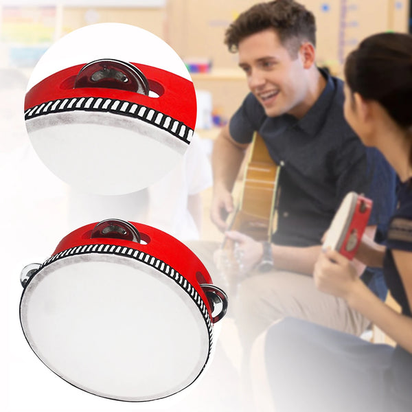 Children Portable Wooden Tambourine