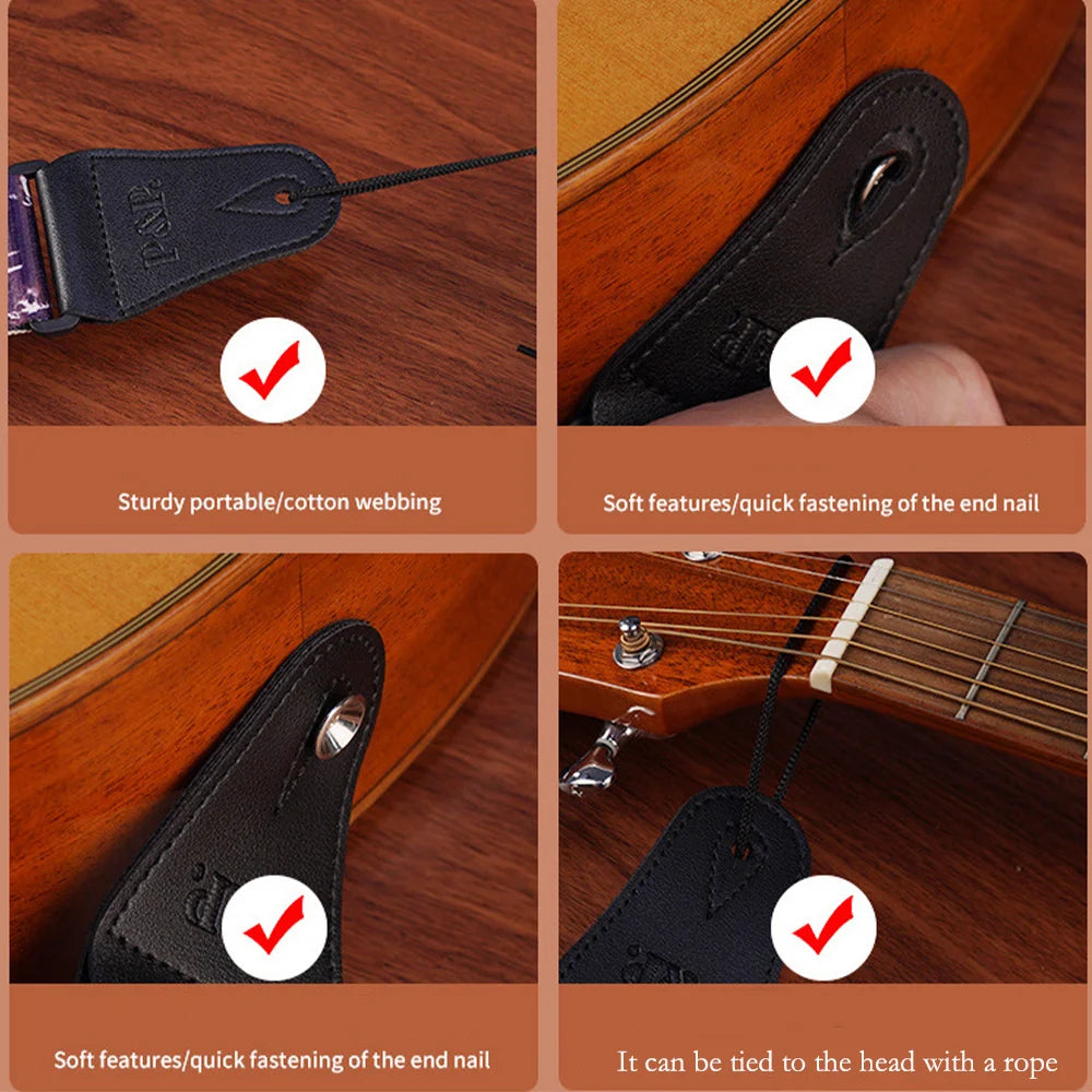 Adjustable Pure Cotton Guitar Straps Multi-Color