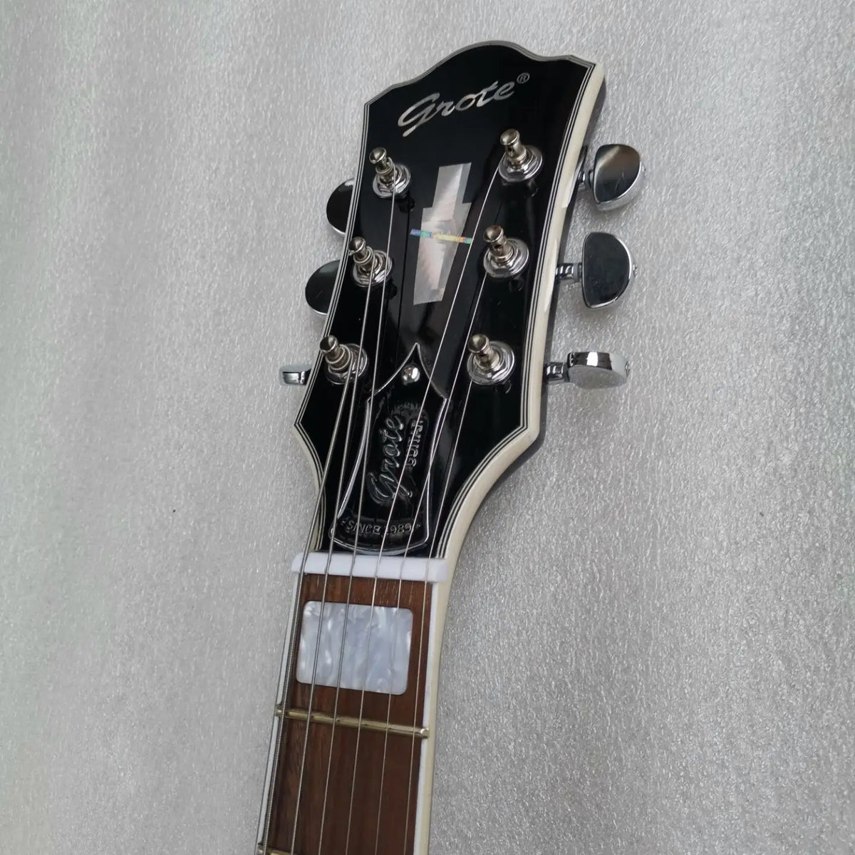 Jazz Hollow Body F Hole Double Cutaway Blue Electric Guitar