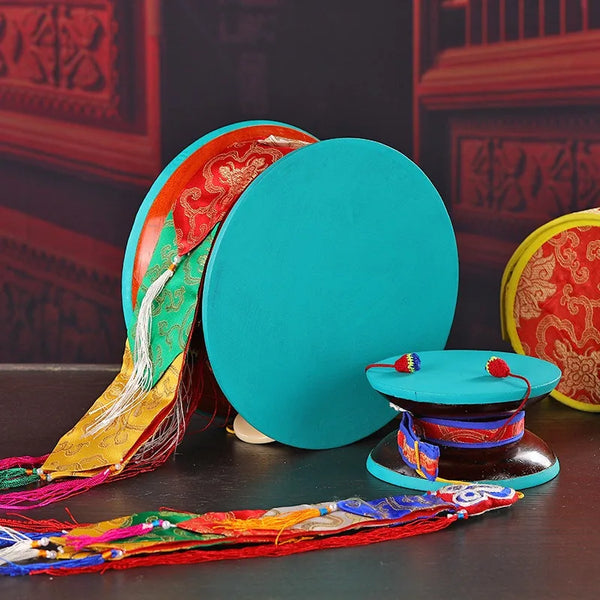 Nepalese Handmade Sheepskin Tambourines
