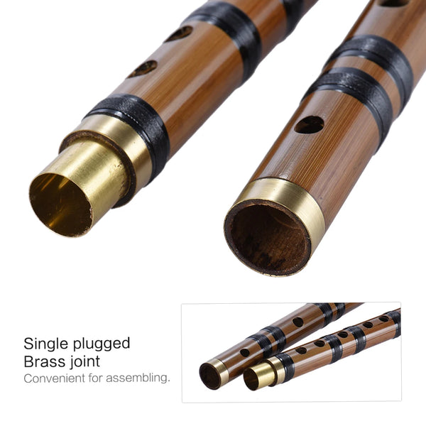 Pluggable Handmade Bamboo Flute Dizi Chinese Woodwind Instrument E Key Beginner