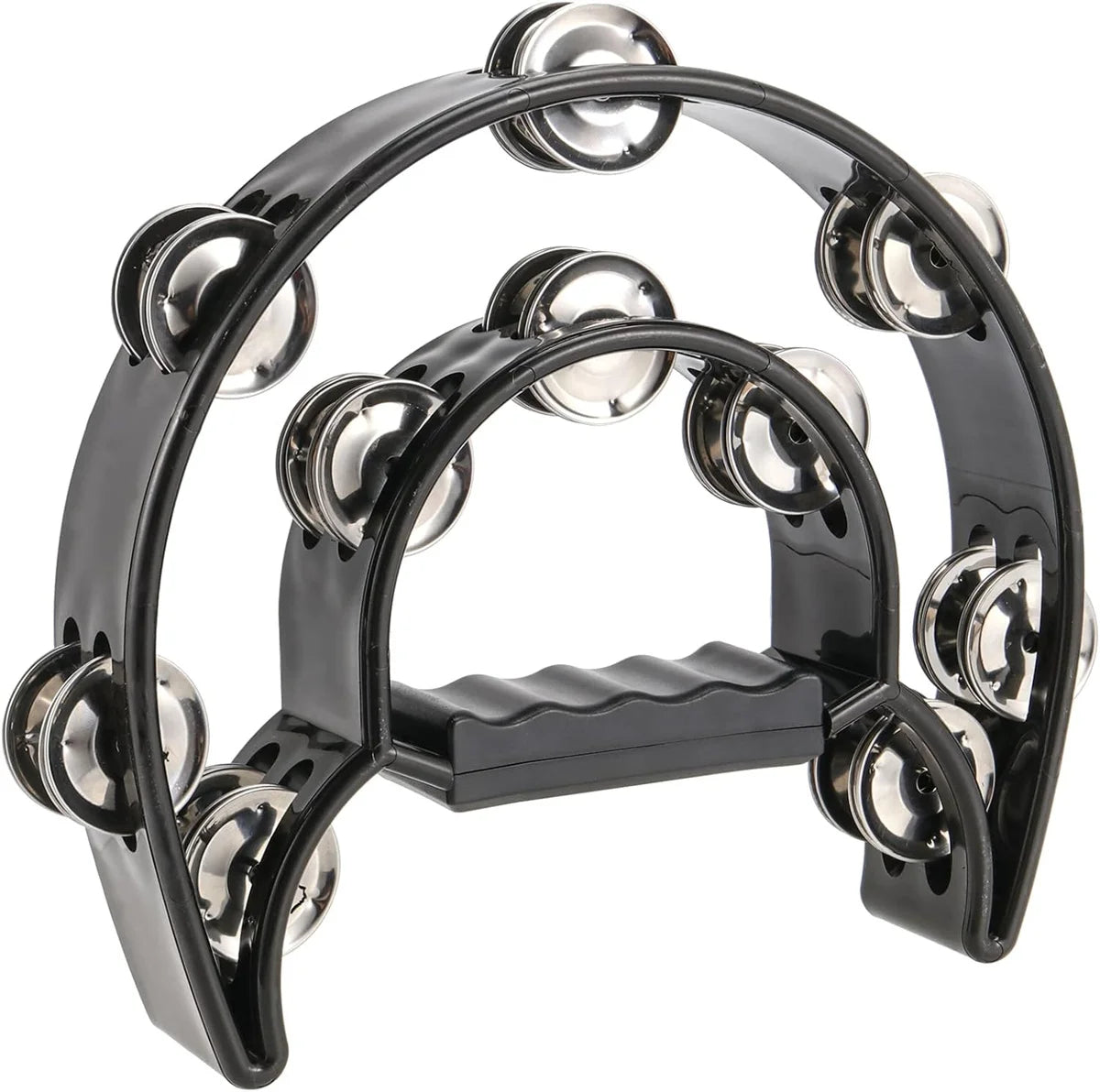 Miwayer Hand Held Half-Moon Tambourine