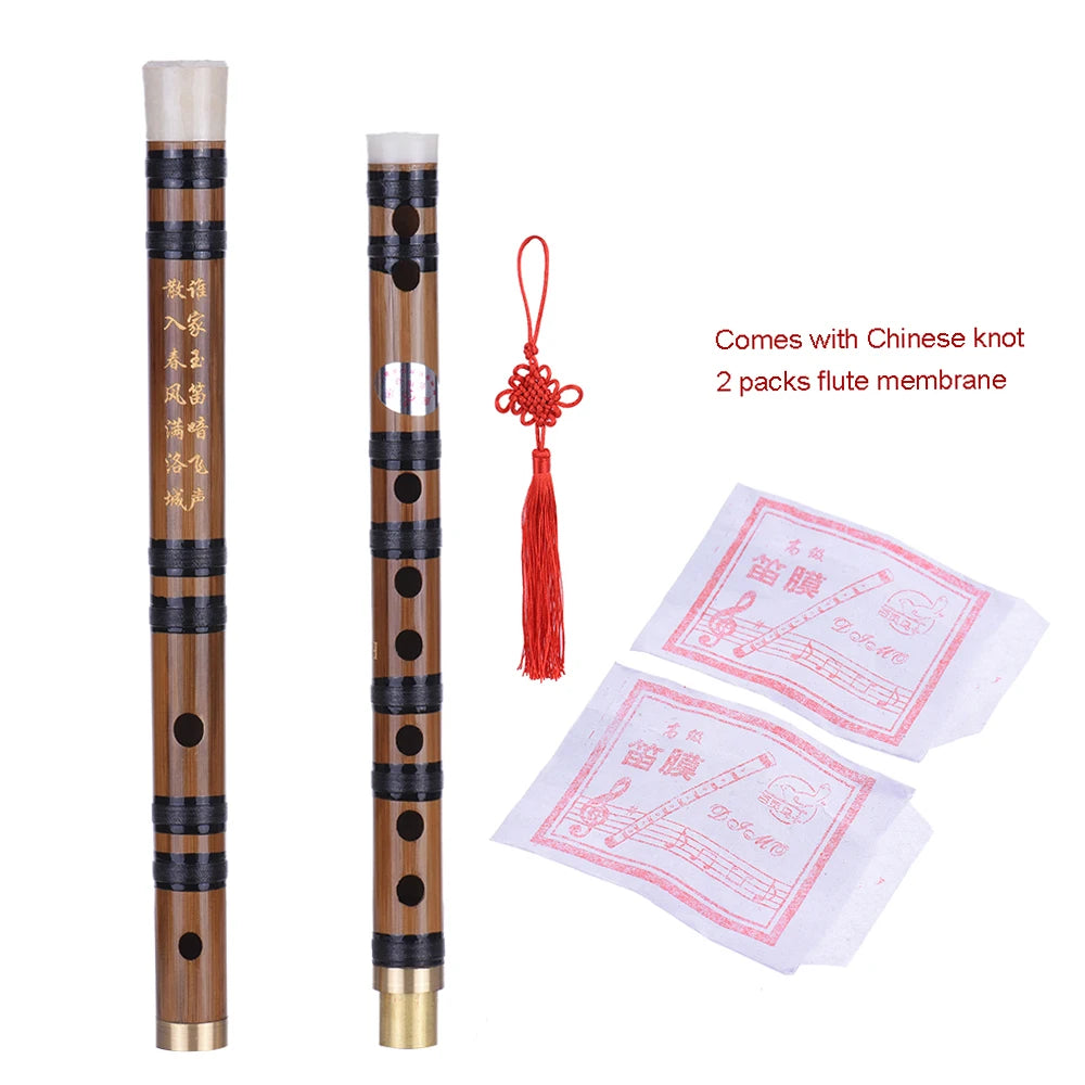 Pluggable Handmade Bamboo Flute Dizi Chinese Woodwind Instrument E Key Beginner