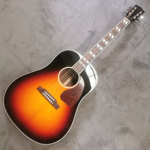 41 Inch Sunset Colored Solid Wood Acoustic Guitar Fingerplay