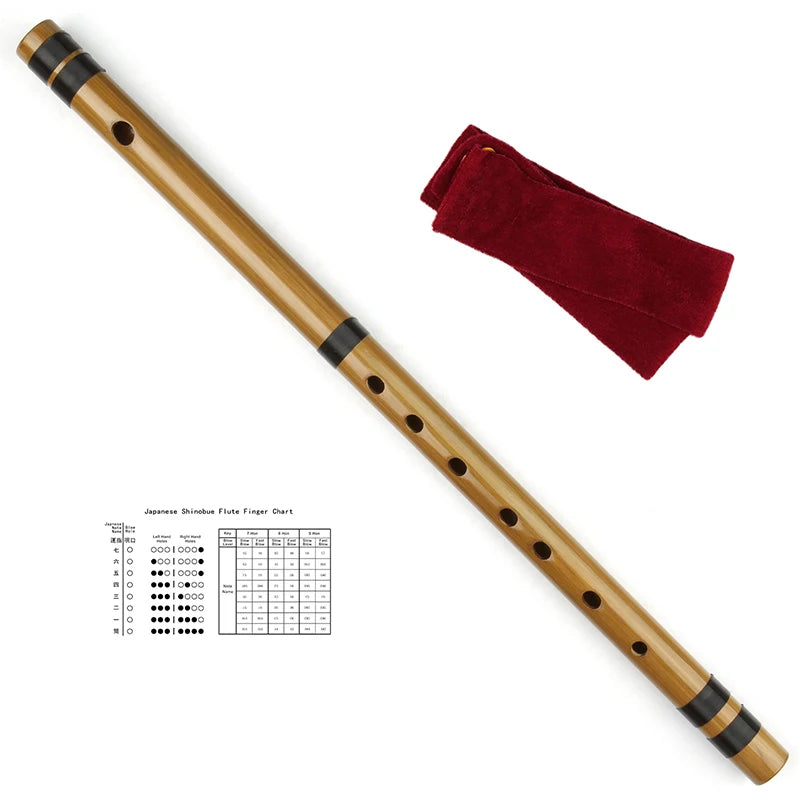 Three Colors Japanese Sinobue Flute 7/8 Hon Handmade Bamboo Woodwind Piccolo