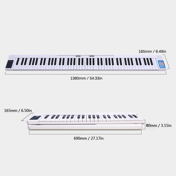 Portable 88 Keys Foldable Digital Piano for Piano Students