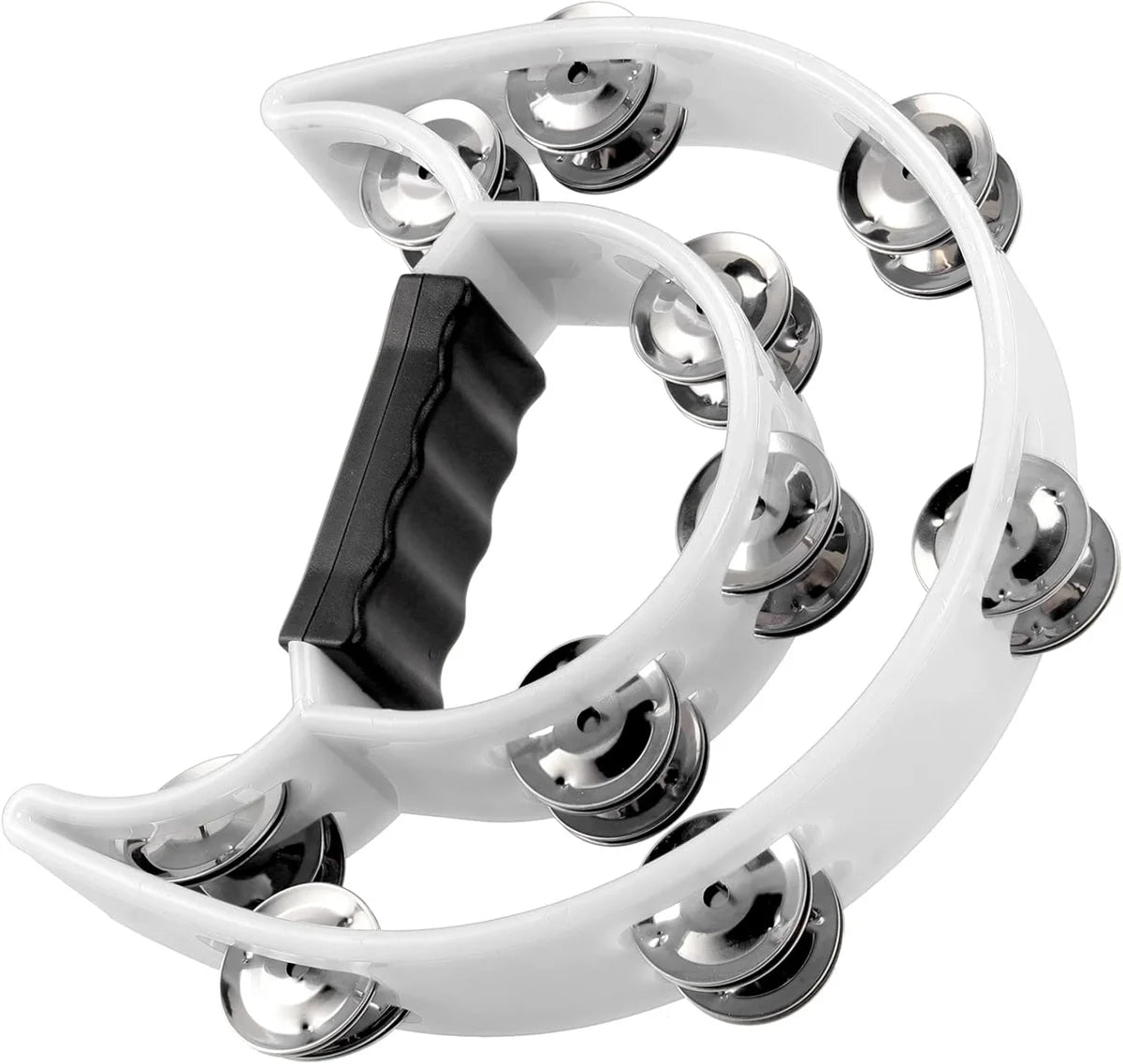 Miwayer Hand Held Half-Moon Tambourine