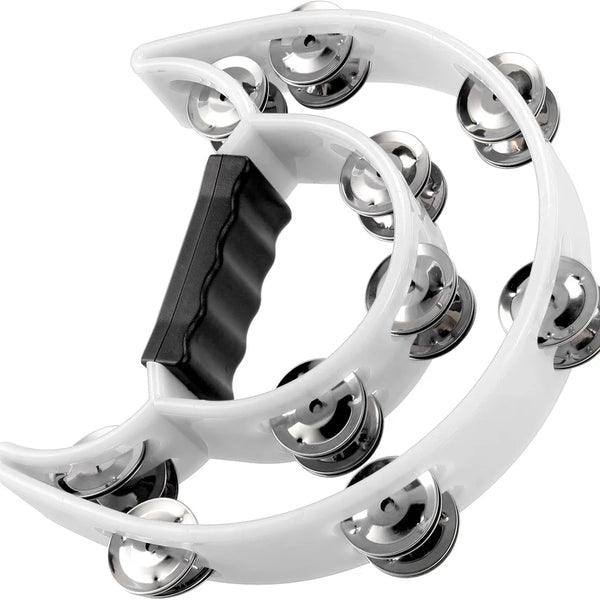 Miwayer Hand Held Half-Moon Tambourine