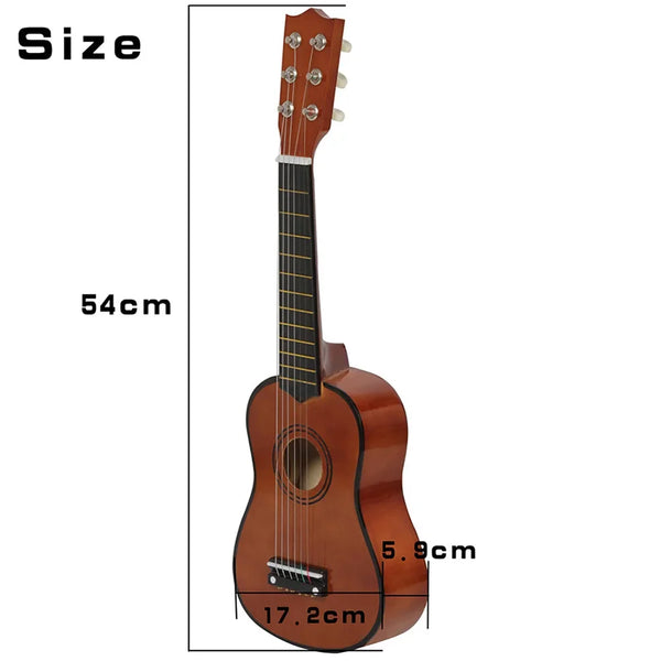 21 Inch Basswood Ukulele 6 Strings Small Acoustic Mini Guitar Toy