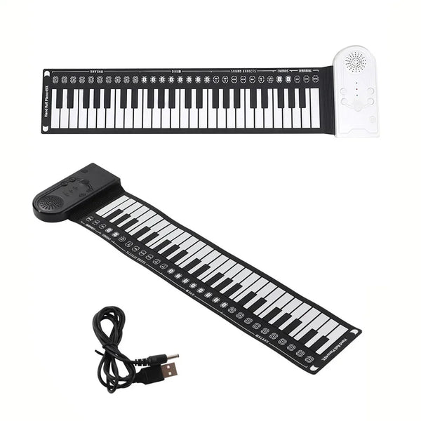 Foldable Roll Up Piano Soft Keyboard Electronic Organ High Quality Gift