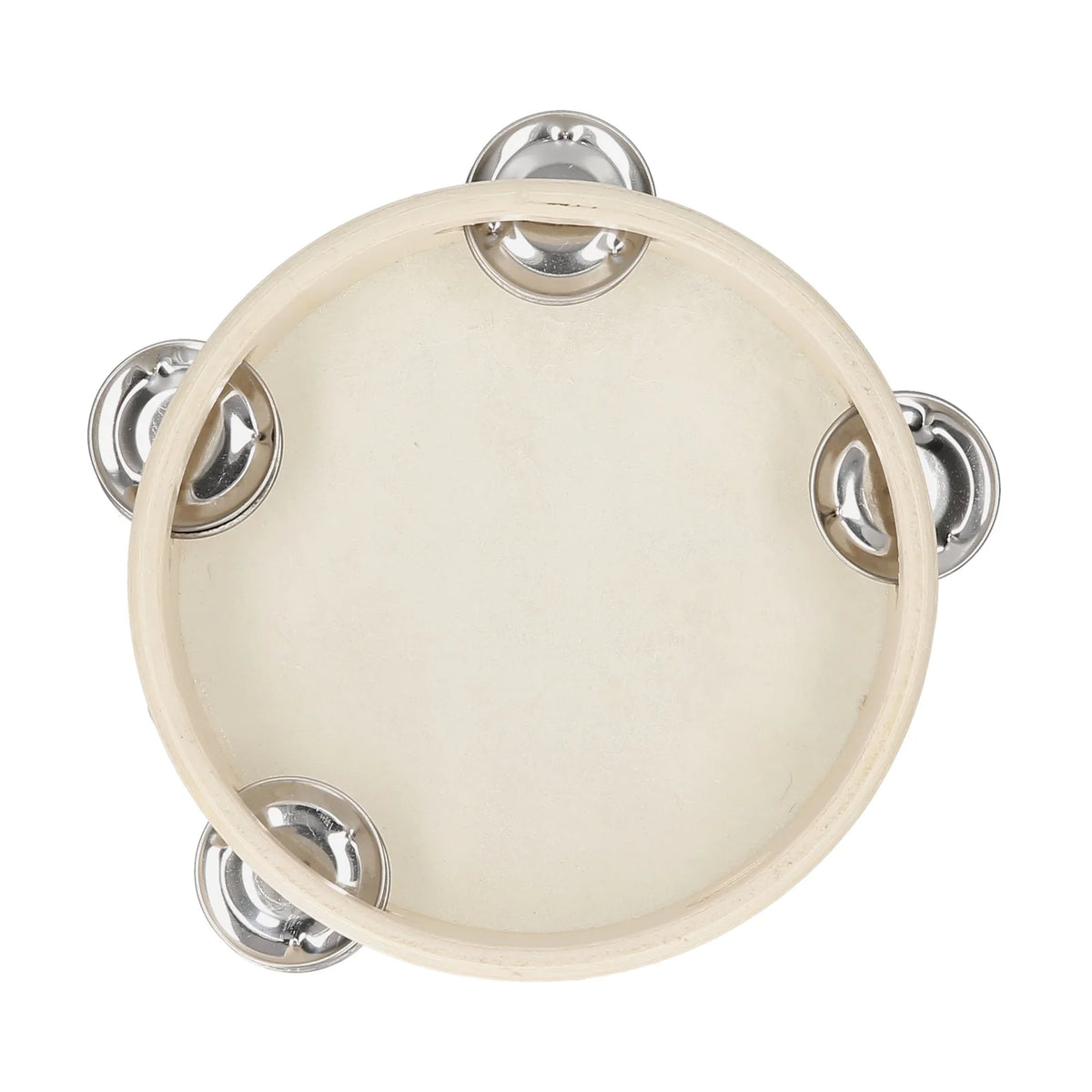 8 Inch Hand Tambourine with Metal Single Row
