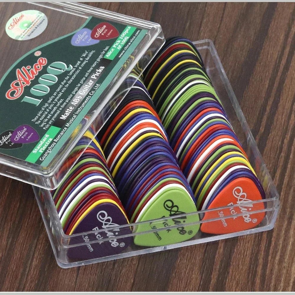 24-50PCS Matte Alice Guitar Picks Acoustic Electric Bass 0.58-1.5mm