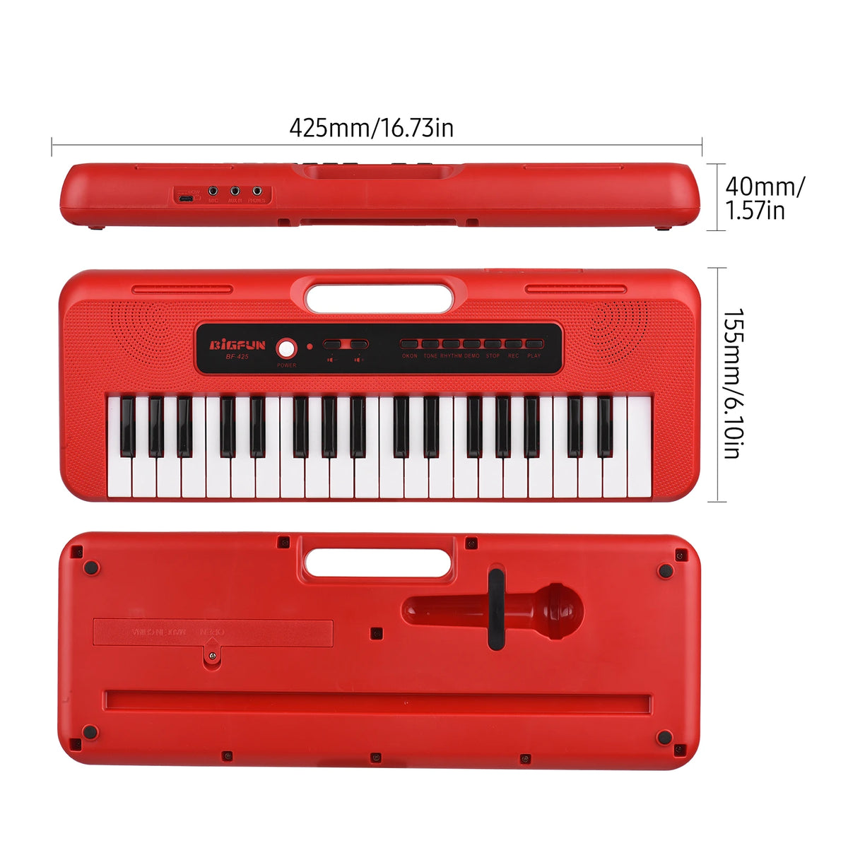 BIGFUN 37 Key Digital Electronic Keyboard Piano Musical Instrument Gift