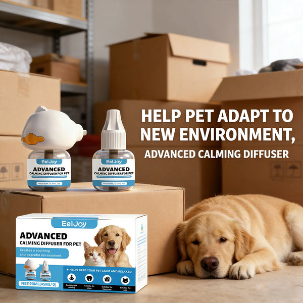 EelJoy Dog & Cat Calming Pheromone Diffuser Kit – 45ml, Anti-Anxiety & Stress Relief