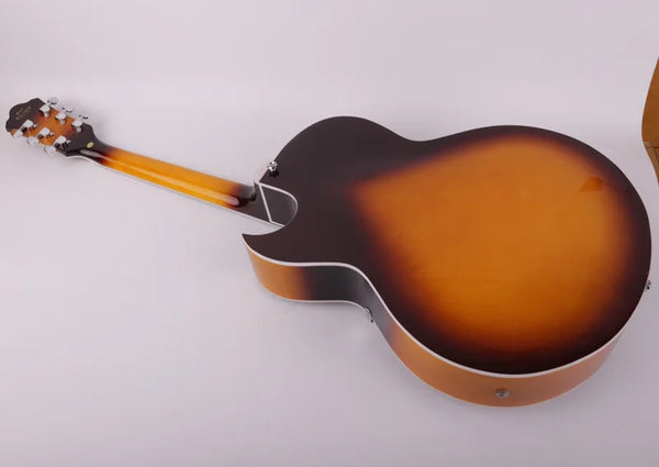 Jazz Hollow Body F Hole Sunburst Electric Guitar