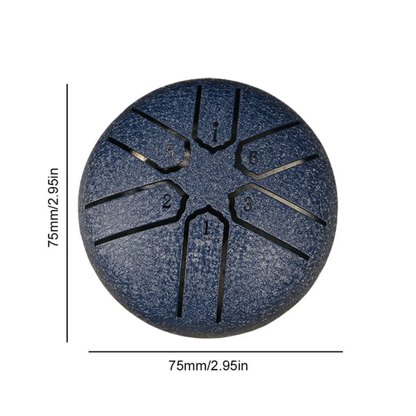 3 Inch 6 Notes Rain Drum Outdoor Rain Chime for Yoga Meditation