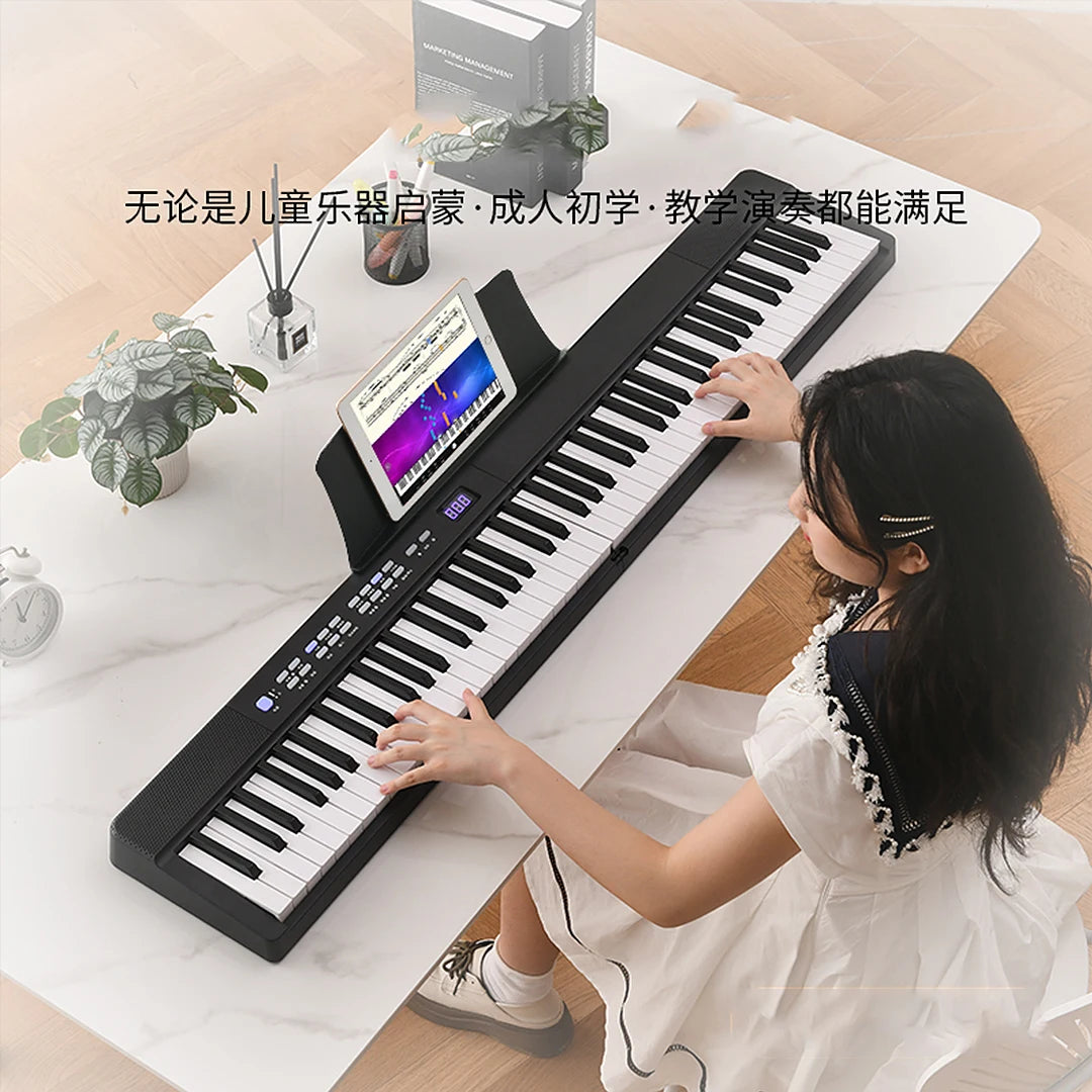 88 Keys Folding Piano Professional Synthesizer Midi Digital Electronic Organ