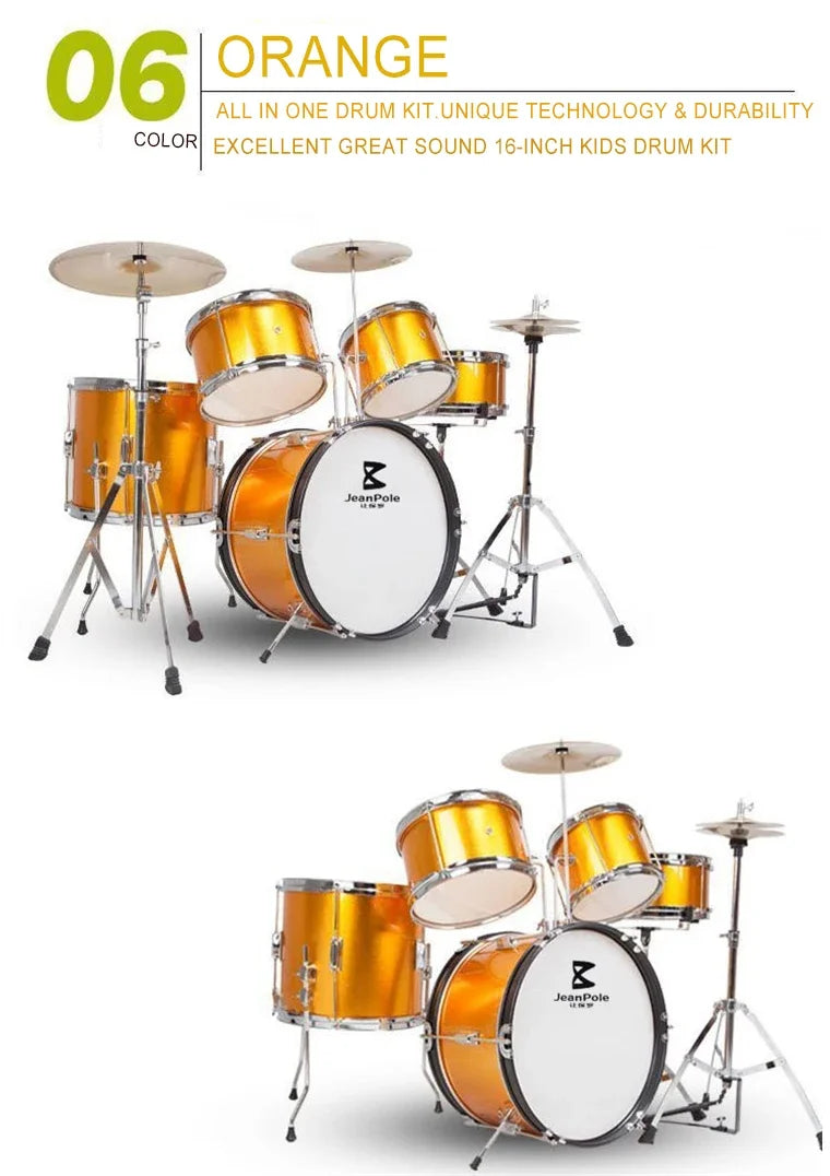 Drum Kit  High Quality Musical Percussion Instrument 5 Piece
