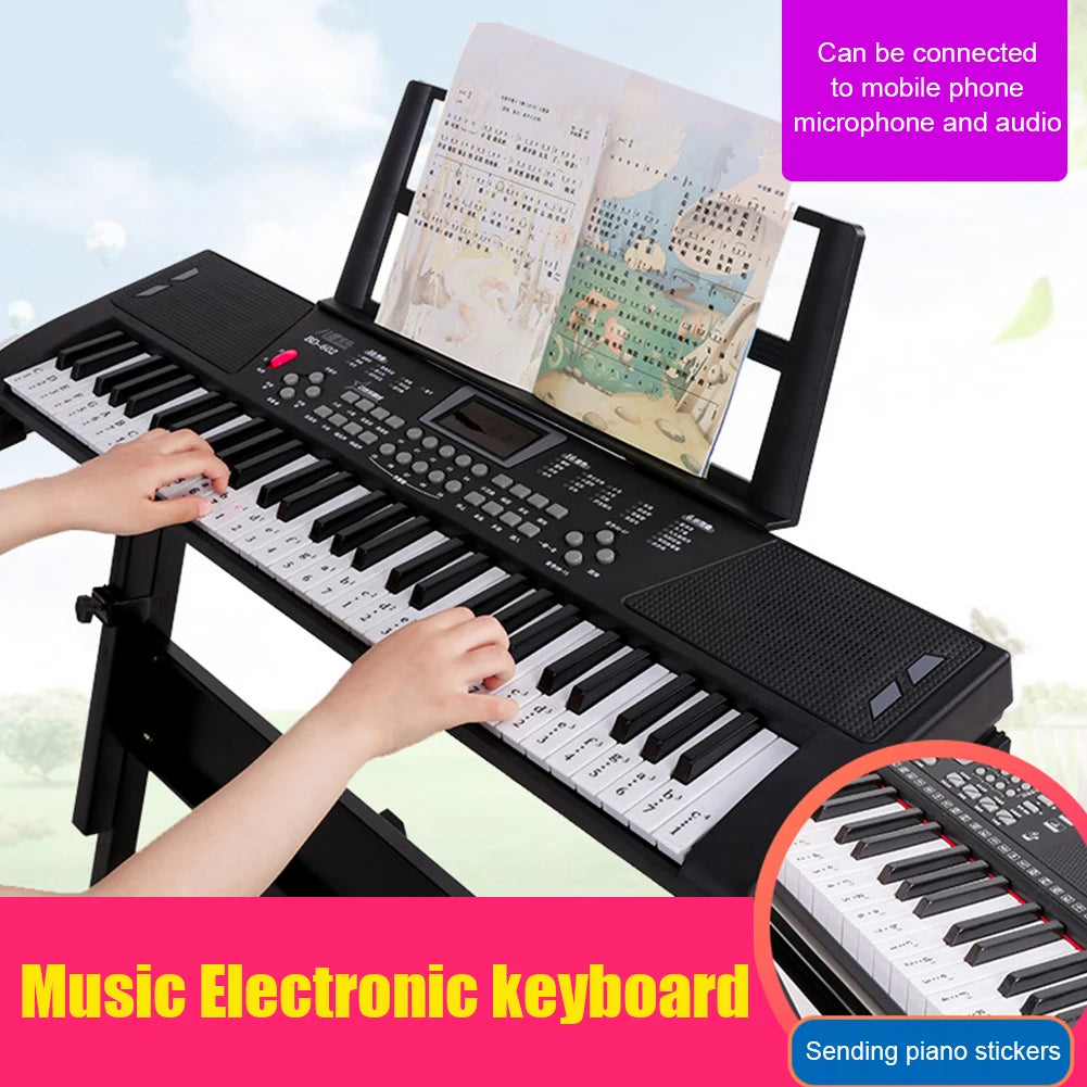 61 Keys Piano Musical Keyboard USB Digital Kids Electronic Keyboard for Beginners