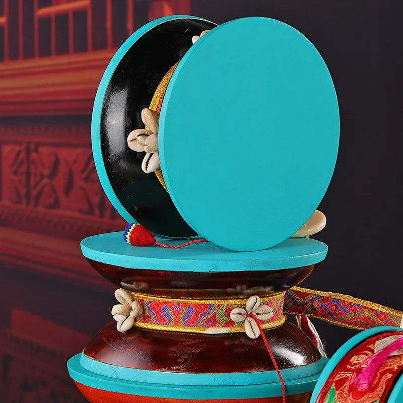 Nepalese Handmade Sheepskin Tambourines