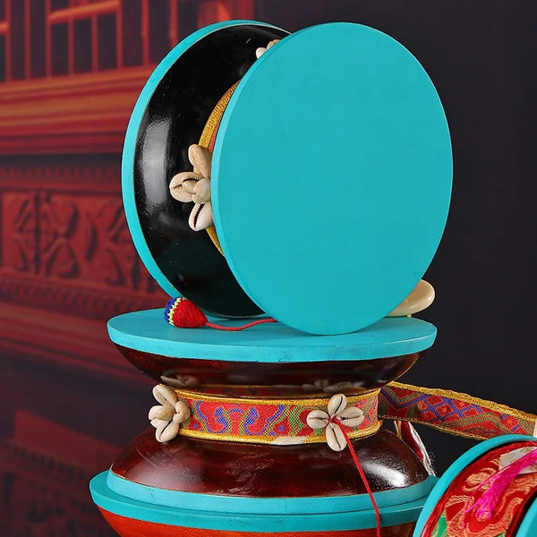 Nepalese Handmade Sheepskin Tambourines