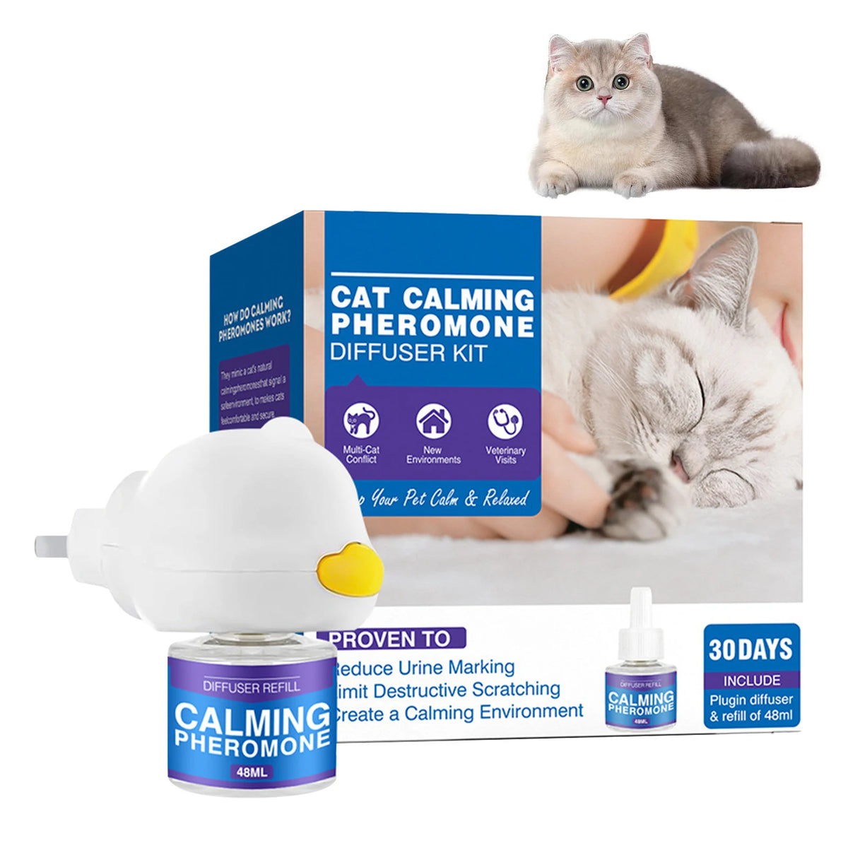 48ml Cat/Dog Calming Diffuser Enhanced Calming