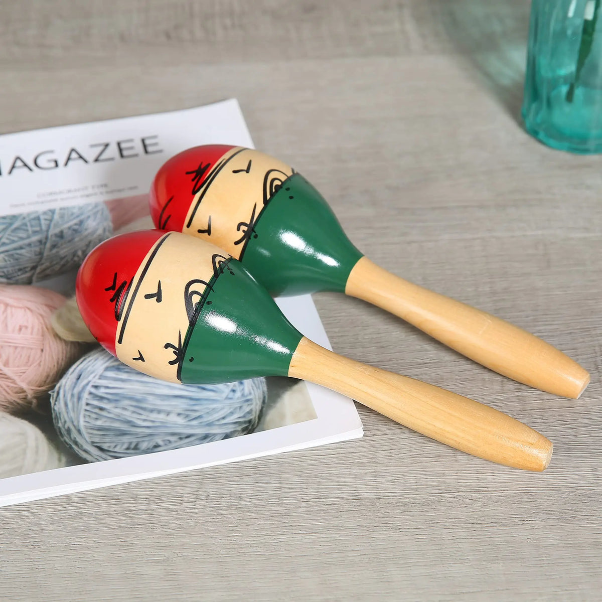 Coconut tree wooden Maracas