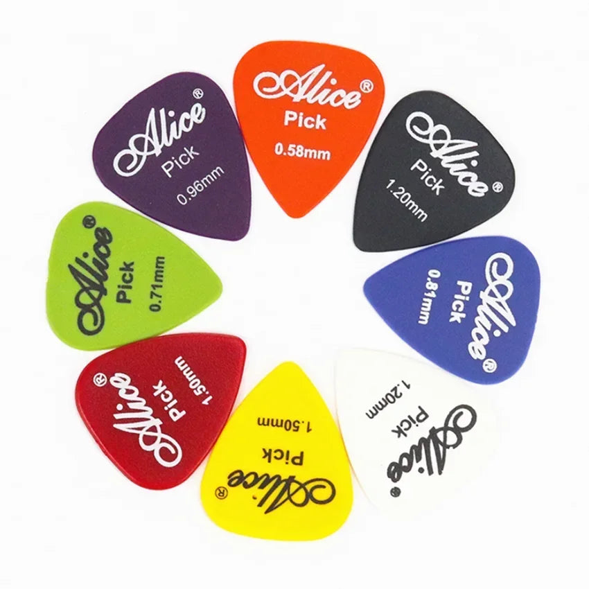 24-50PCS Matte Alice Guitar Picks Acoustic Electric Bass 0.58-1.5mm