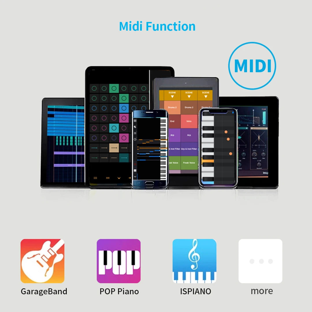 Musical Keyboard Folding Piano 88 keys Professional Synthesizer Instrument Midi Digital Foldable Electronic Organ for Adult Kid