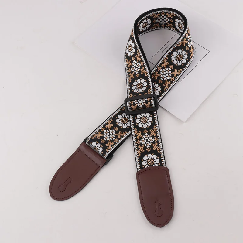 Adjustable Pure Cotton Guitar Straps Multi-Color