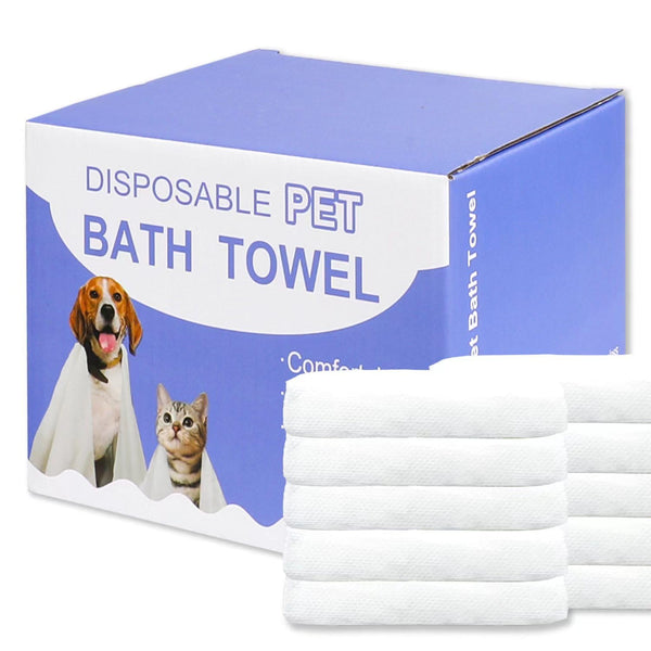 Disposable Pet Bath Towels (10-Pack)