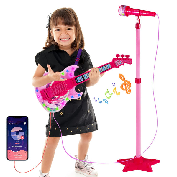 Kids Guitar & Microphone Karaoke Play Set