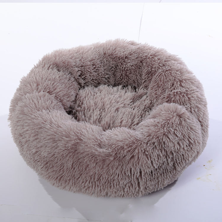 Plush Round Pet Nest Bed