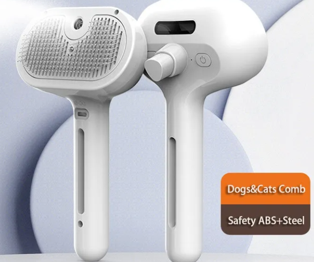 Self-Cleaning Spray Grooming Brush for Dogs & Cats