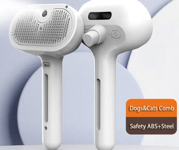 Self-Cleaning Spray Grooming Brush for Dogs & Cats