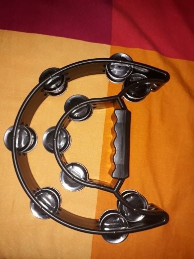 Double Moon Tambourine – Compact Percussion Instrument