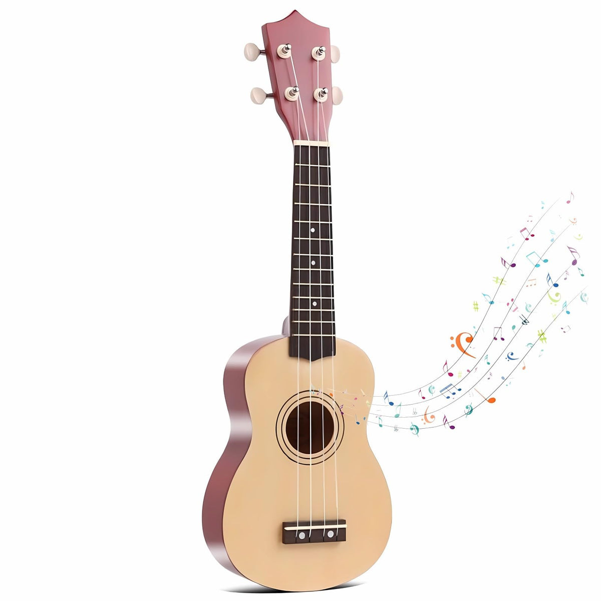 21-Inch Kids Wooden Acoustic Guitar