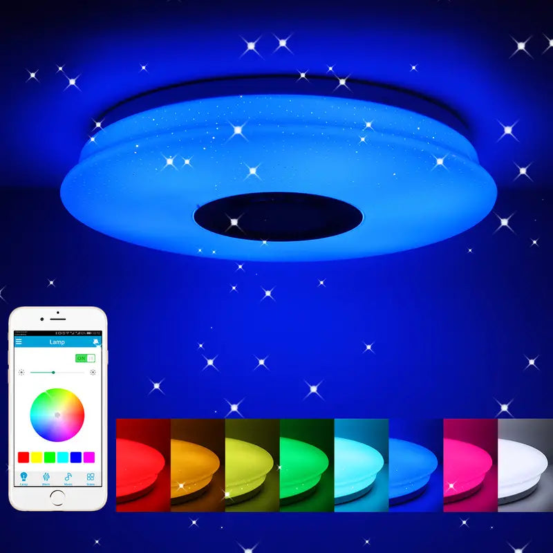 LED Music Ceiling Light with Remote Control (15.94in)