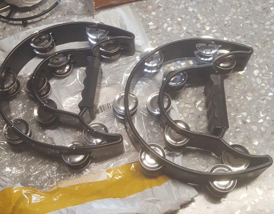 Double Moon Tambourine – Compact Percussion Instrument