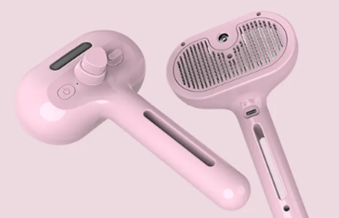 Self-Cleaning Spray Grooming Brush for Dogs & Cats