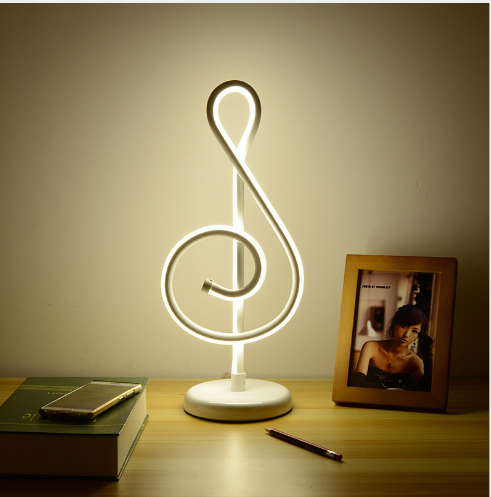 Musical Note LED Night Light for Bedroom Decor